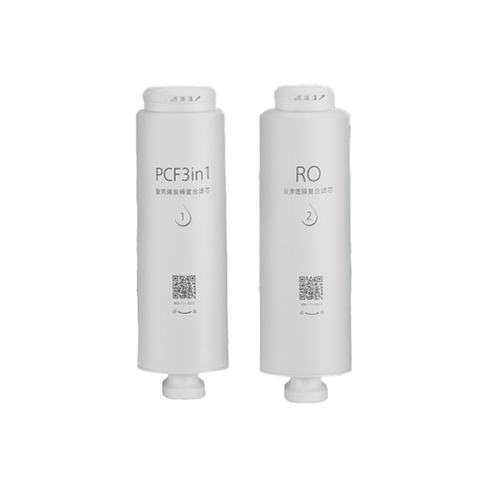 OASIS 小灰機 US-101K/600G 第二年份濾芯組|PCF+RO 2支|格威官方白底商品照