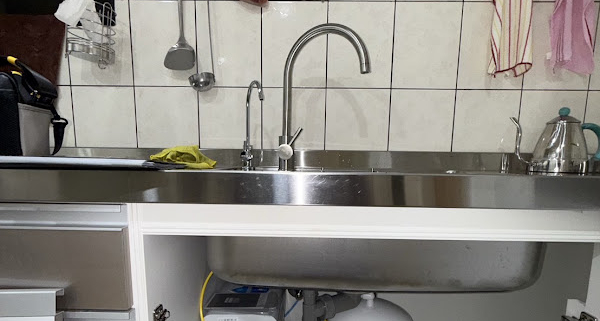 新北新莊 廚下 RO 純水機＋壓力桶 安裝完工實照