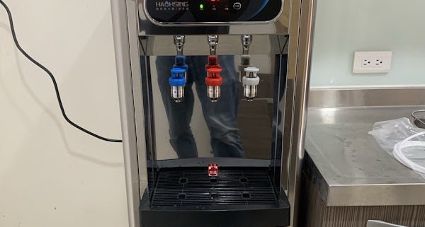 台中東區 豪星 HM1687 落地型不鏽鋼飲水機 安裝完工實照