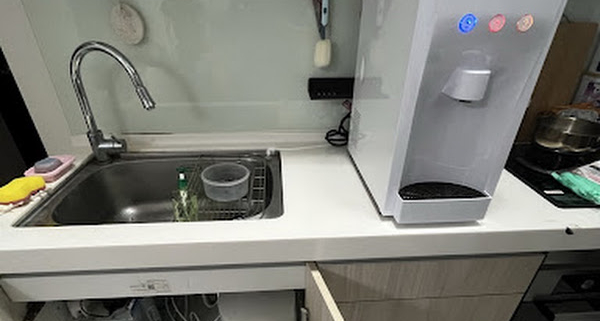 台中潭子區 豪星 HM193 檯上型飲水機 安裝完工實照