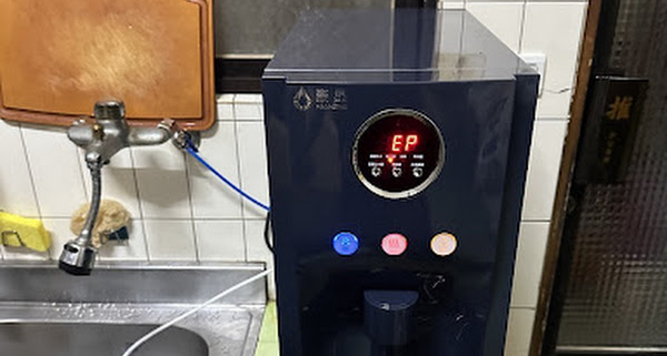 台中潭子 豪星 HM-190 檯上型冰溫熱飲水機＋RO 過濾 安裝完工實照