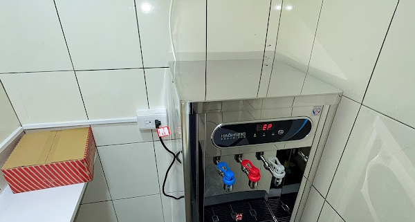 台北信義區 豪星 HM-1687 落地型不鏽鋼冰溫熱飲水機 安裝完工實照